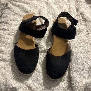 Skechers Black Espadrille Sandals
